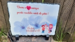 Placă ardezie personalizata dreptunghiulara 20x15cm