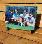 Placă ardezie personalizata dreptunghiulara 20x15cm