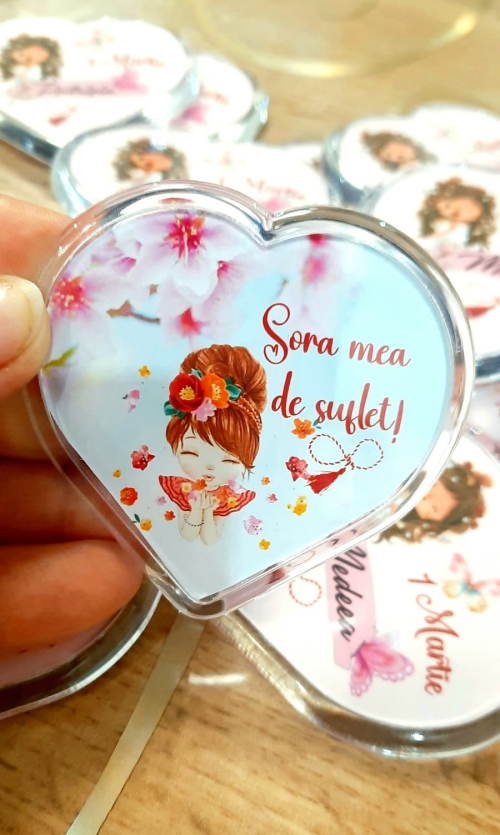Mărțișor Magnetic Inimă