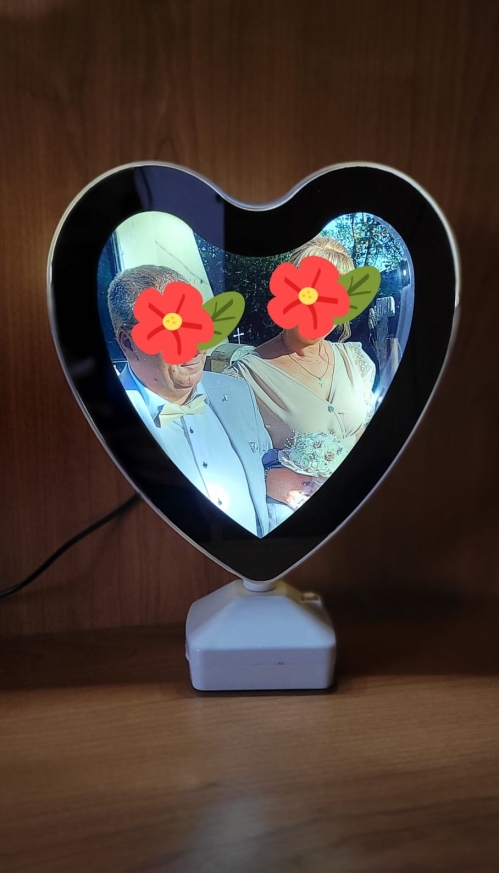 Oglinda magica cu LED - Inima