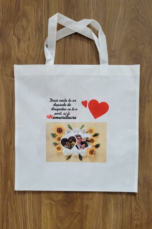 Sacoșă textilă personalizată