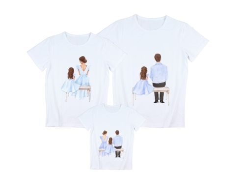 Set tricouri, familie (3buc)